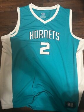 NBA Hornets Teal and White #2 Basketball Jersey